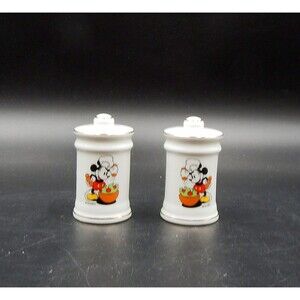 Disney Chef Mickey Mouse Salt & Pepper Shakers Made in Japan 3 Inch High